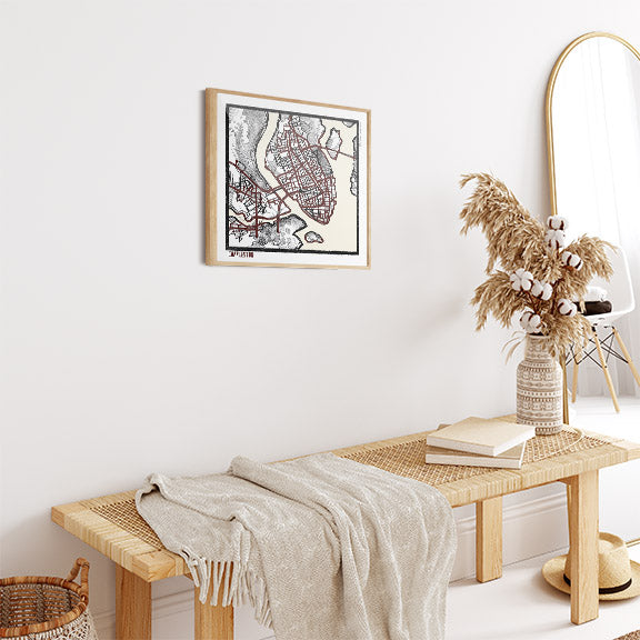 Charleston SC City Map Art - Collector Edition - Digital Fine Art Print
