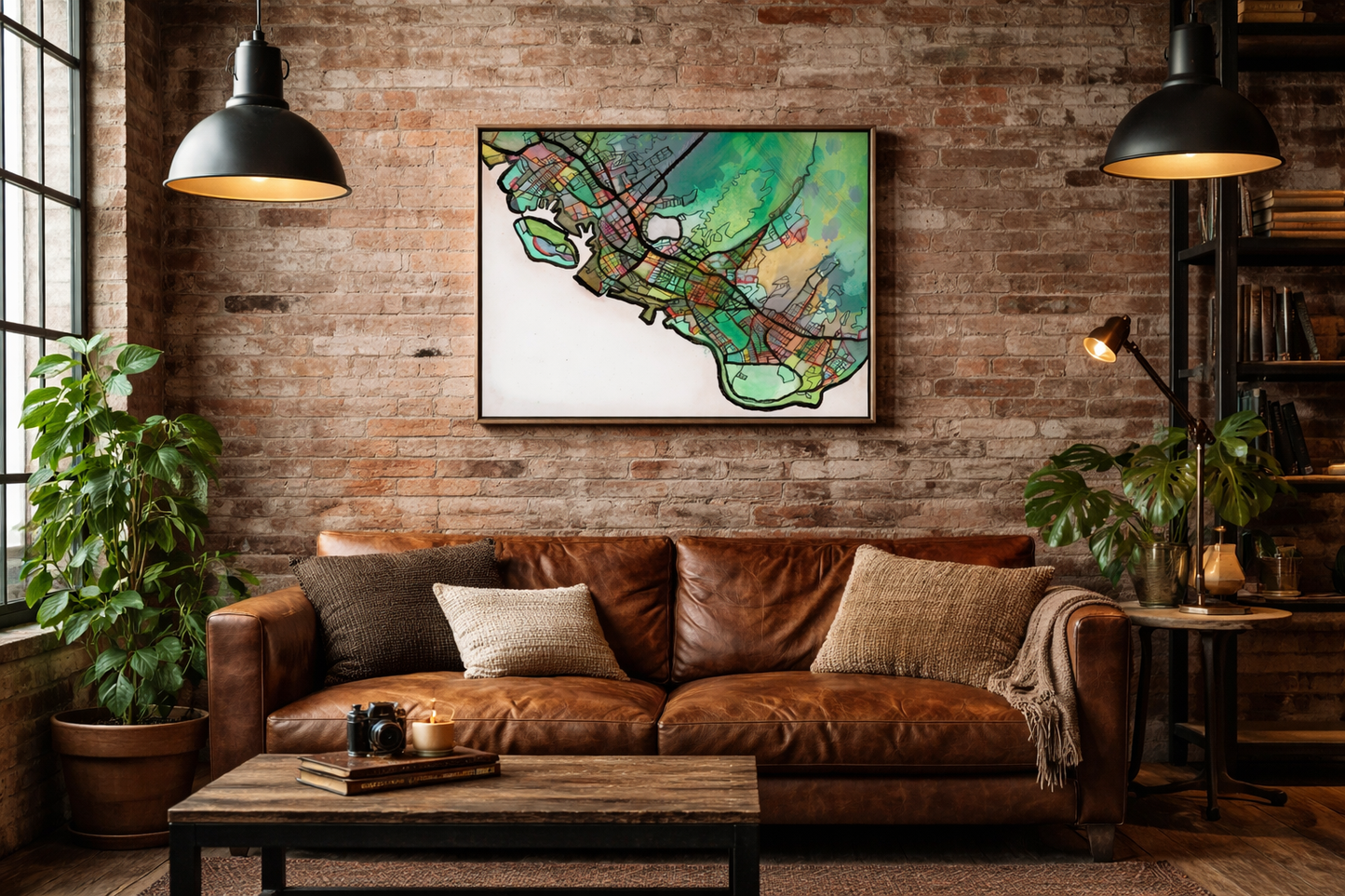Honolulu HI Map Art - Commercial License