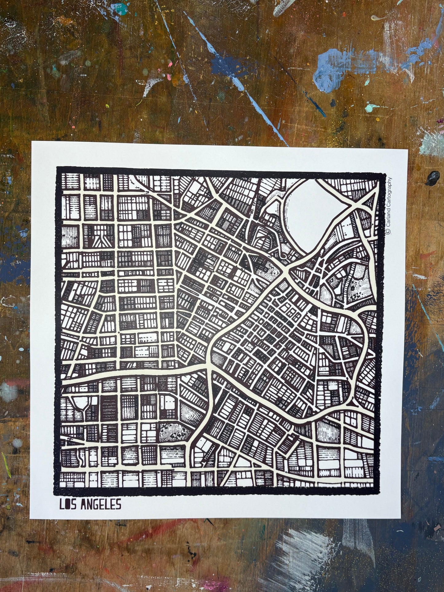 Los Angeles CA City Map Art - Collector Edition - Digital Fine Art Print
