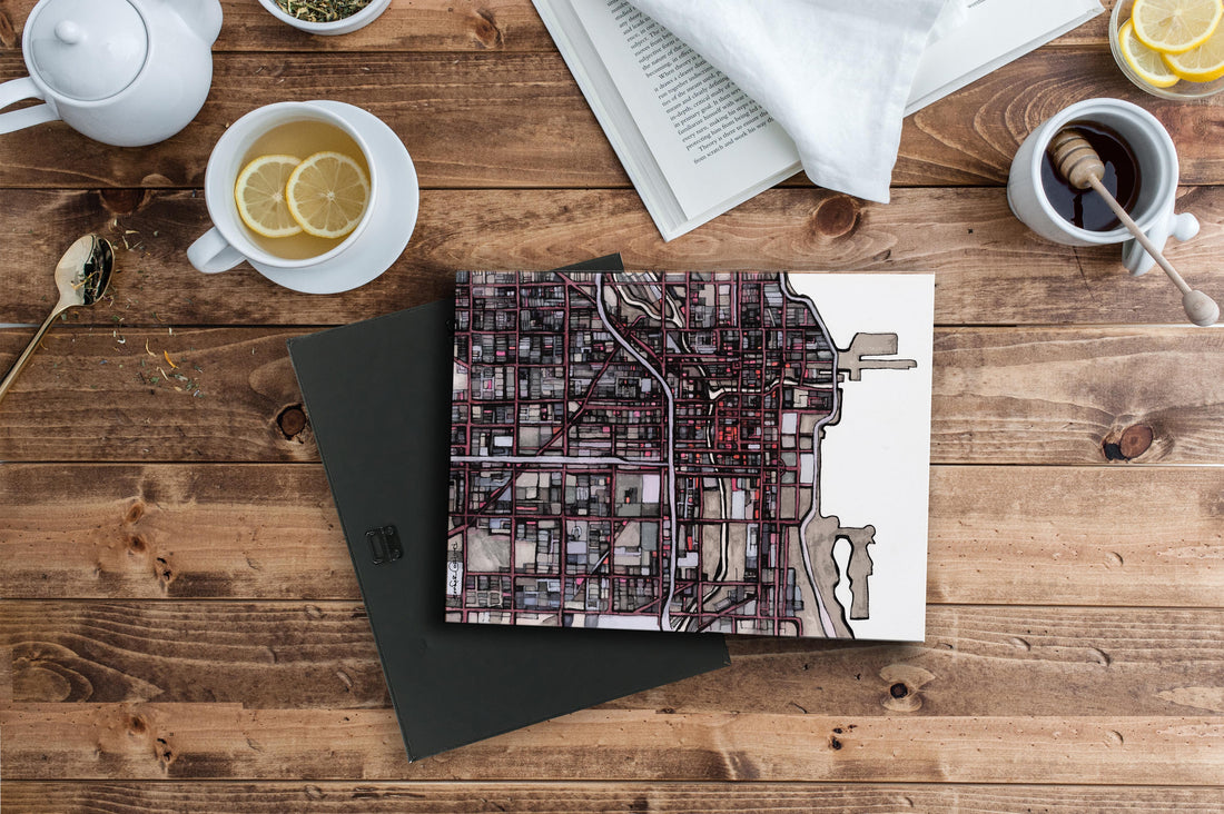 Inside the Artist Studio: Chicago Map, Work-In-Progress