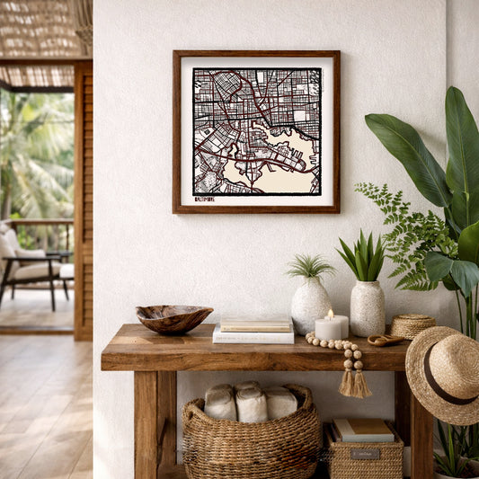 Baltimore MD City Map Art - Collector Edition  - Digital Fine Art Print