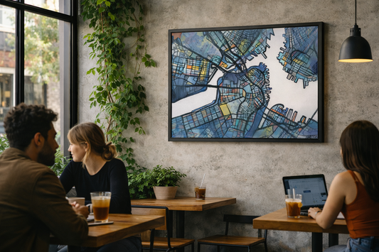 Boston MA Map Art - Commercial License