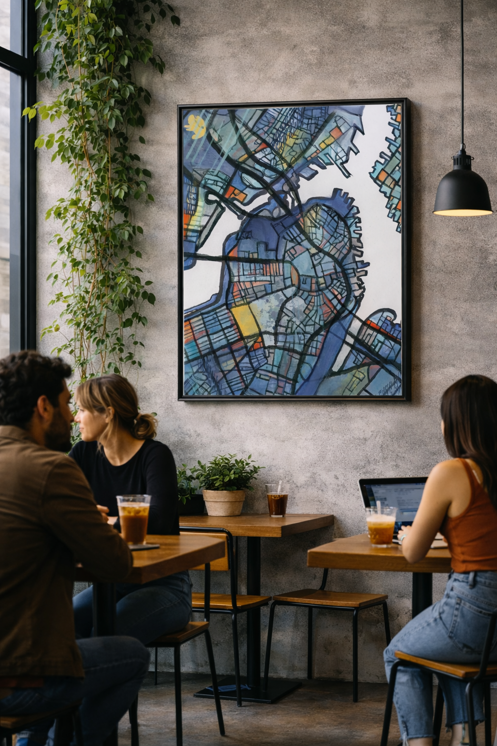 Boston MA Map Art - Commercial License