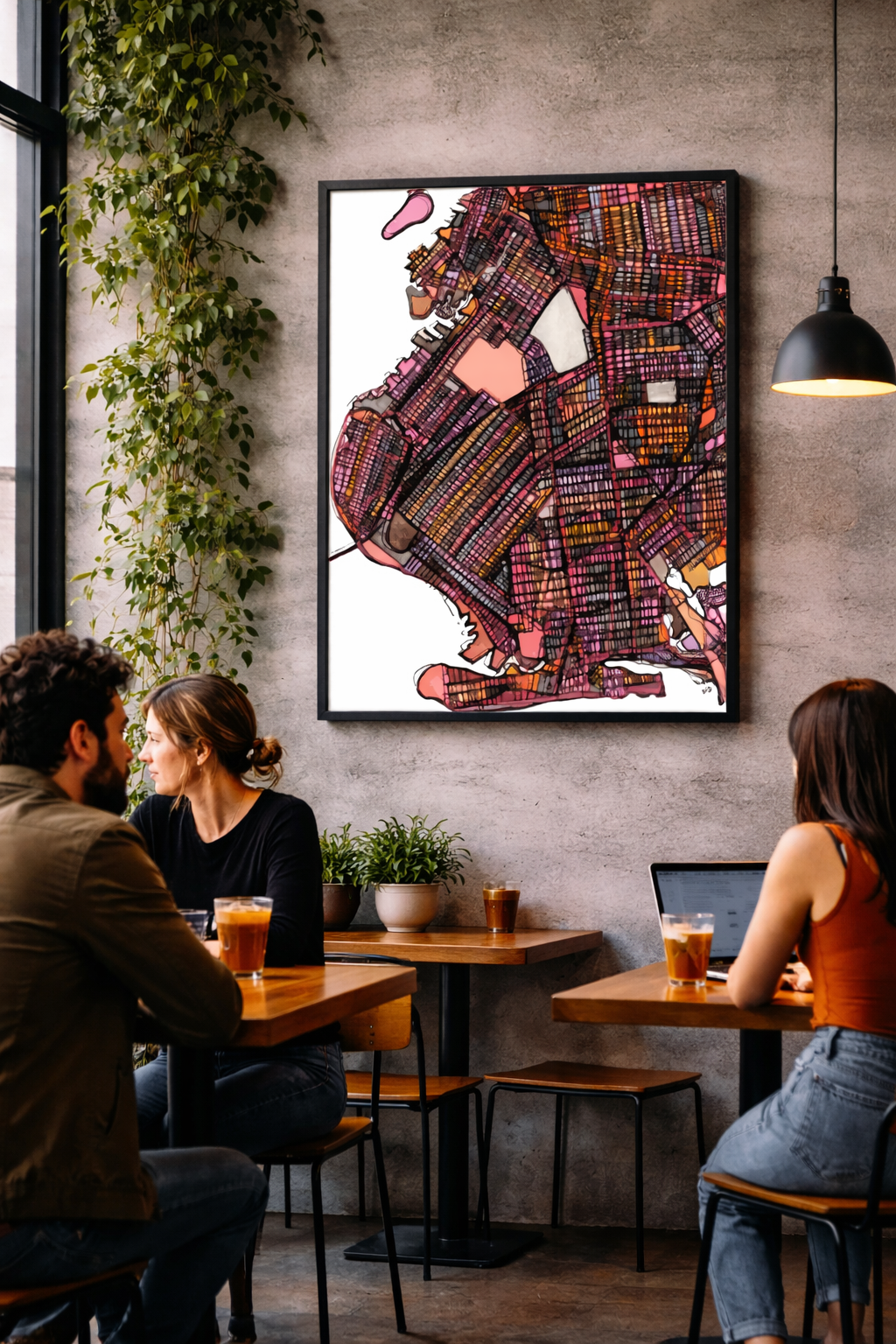 Brooklyn NYC Map Art - Commercial License