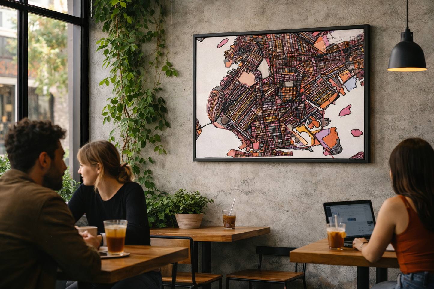 Brooklyn NYC Map Art - Commercial License