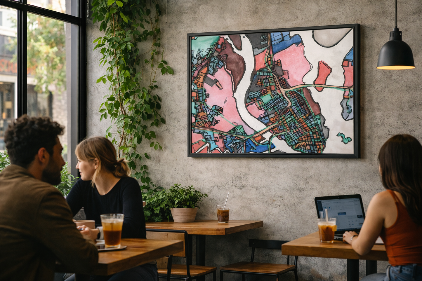Charleston SC Map Art - Commercial License