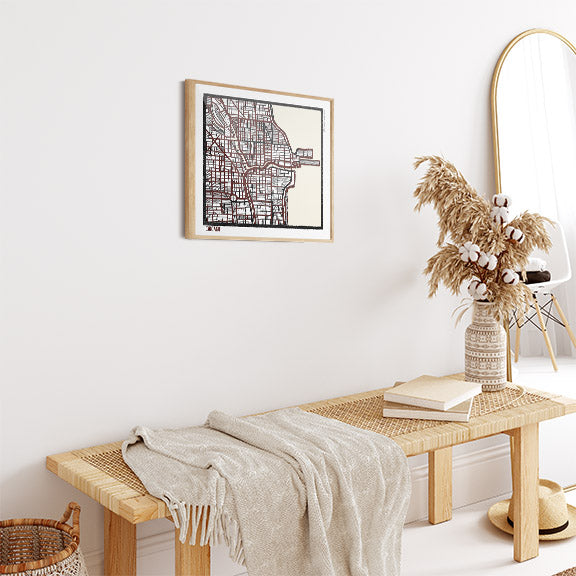 Chicago IL City Map Art - Collector Edition  - Digital Fine Art Print