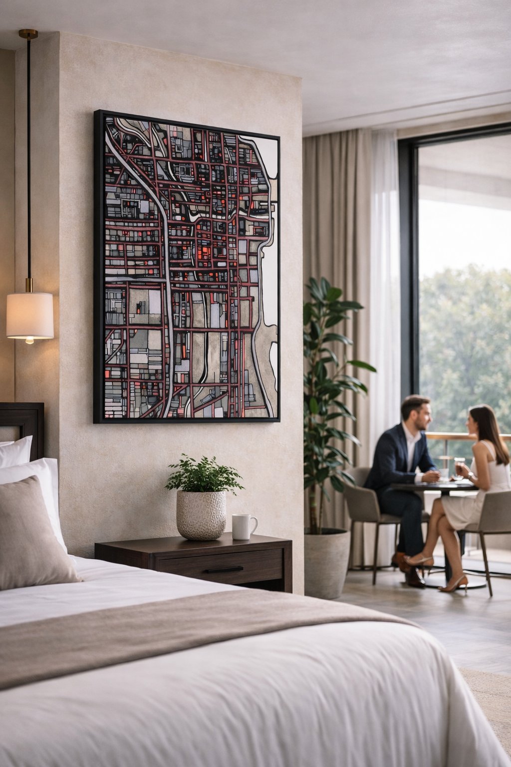Chicago IL Map Art - Commercial License