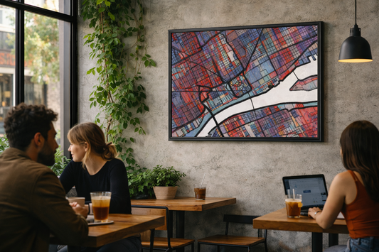 Detroit MI Map Art - Commercial License
