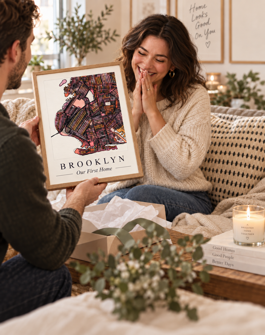 The Place That Matters. Personalized Map Print - VERTICAL 11x14"