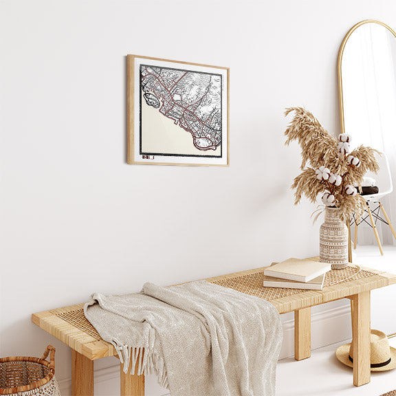 Honolulu HI City Map Art - Collector Edition  - Digital Fine Art Print