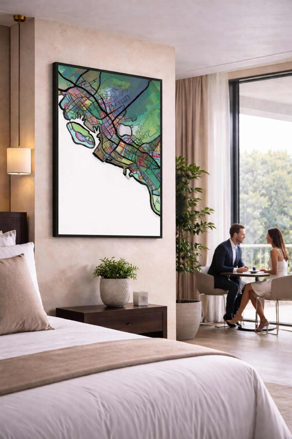 Honolulu HI Map Art - Commercial License