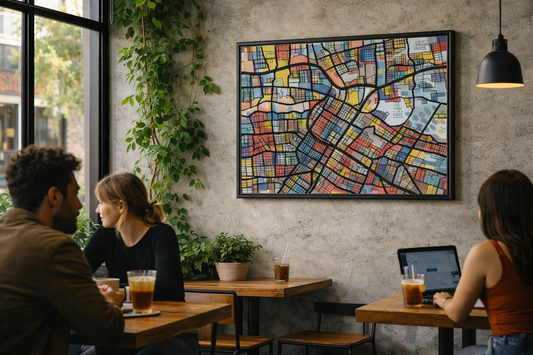 Houston TX Map Art - Commercial License