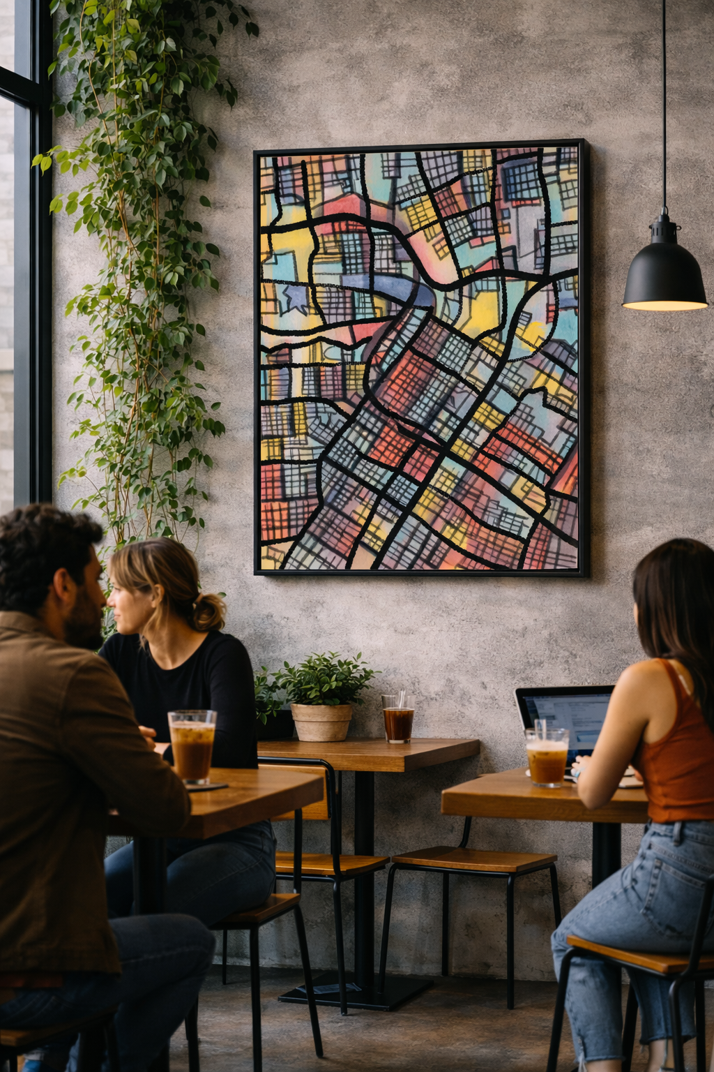 Houston TX Map Art - Commercial License