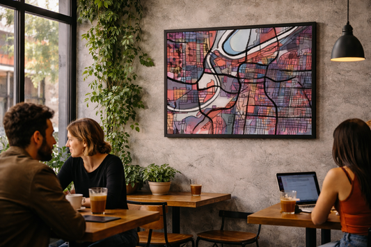 Kansas City MO Map Art - Commercial License