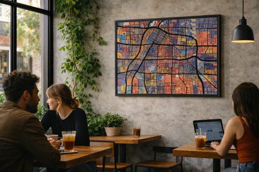 Las Vegas NV Map Art - Commercial License