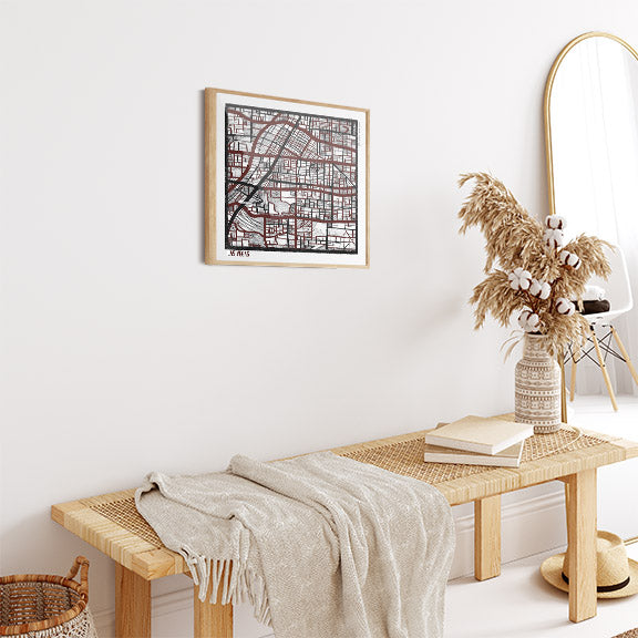 Las Vegas NV City Map Art - Collector Edition  - Digital Fine Art Print