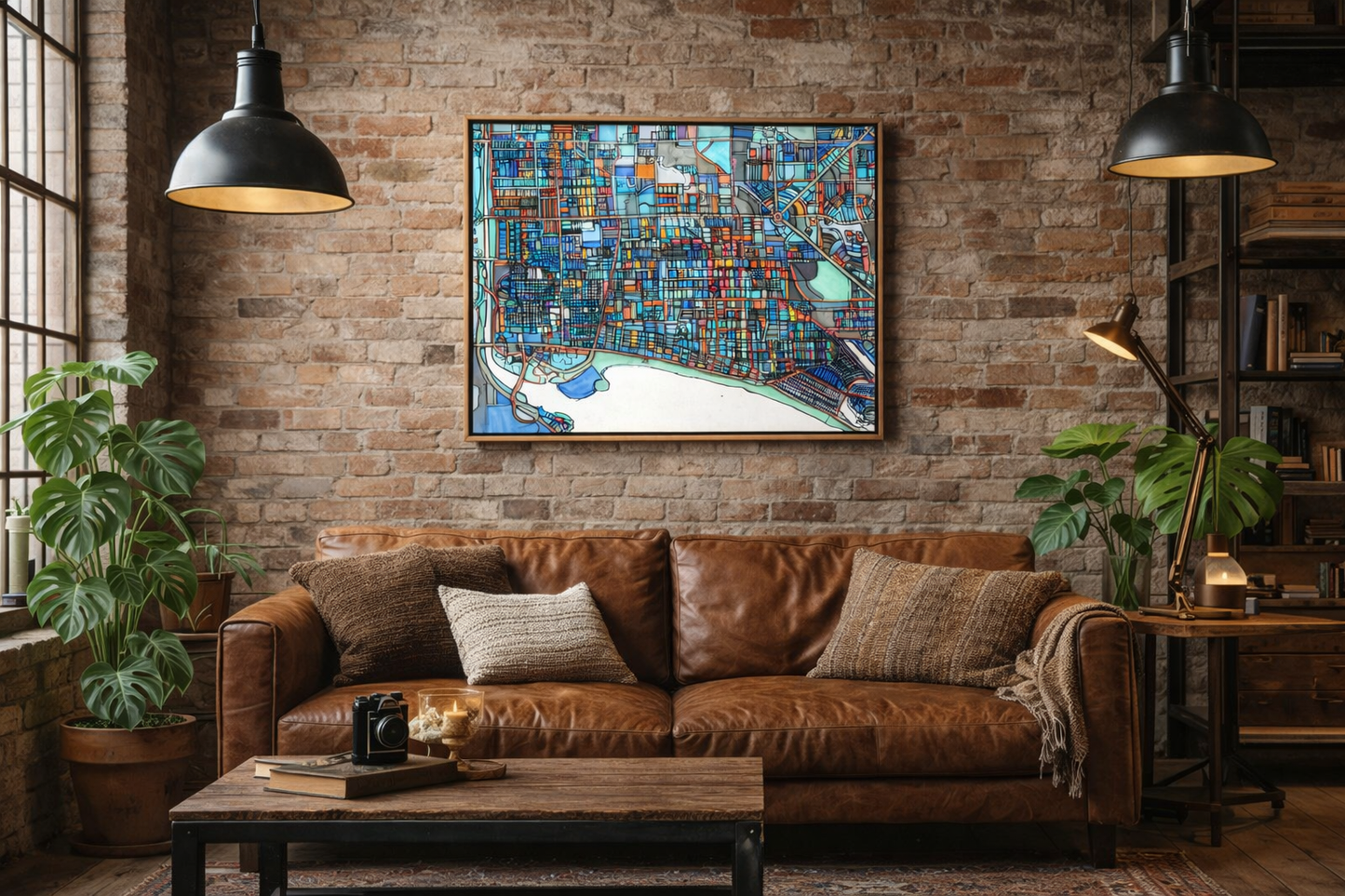 Long Beach CA Map Art - Commercial License