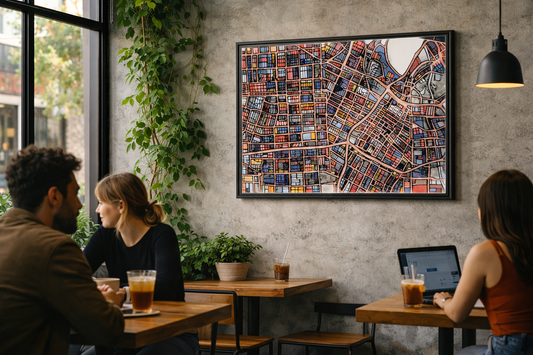 Los Angeles CA Map Art - Commercial License