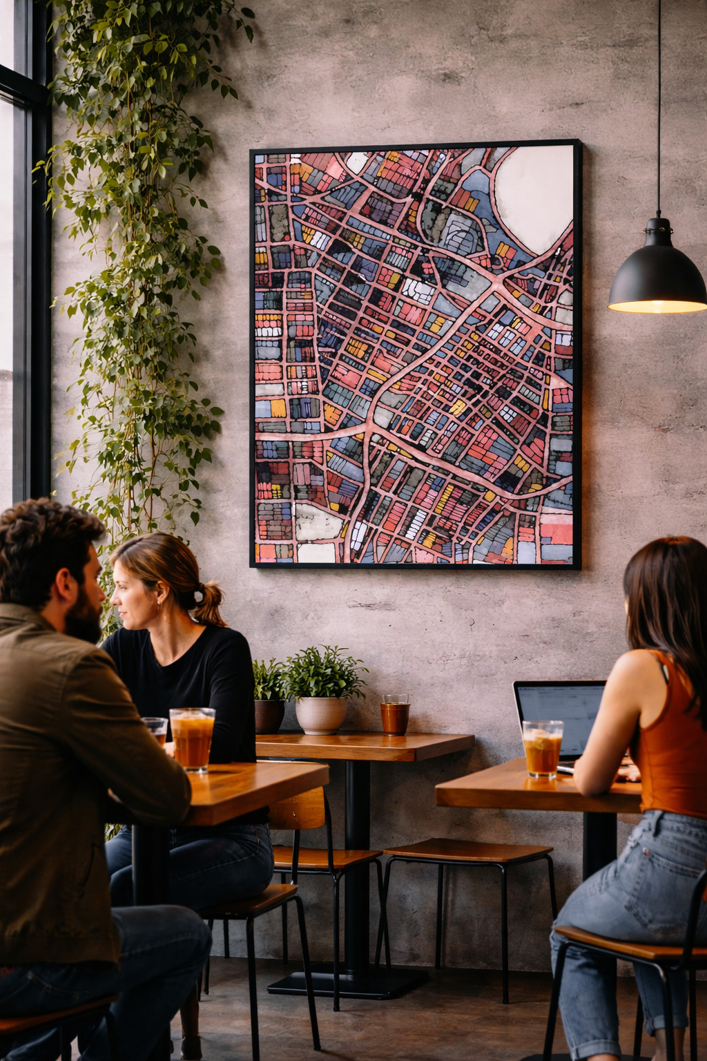 Los Angeles CA Map Art - Commercial License