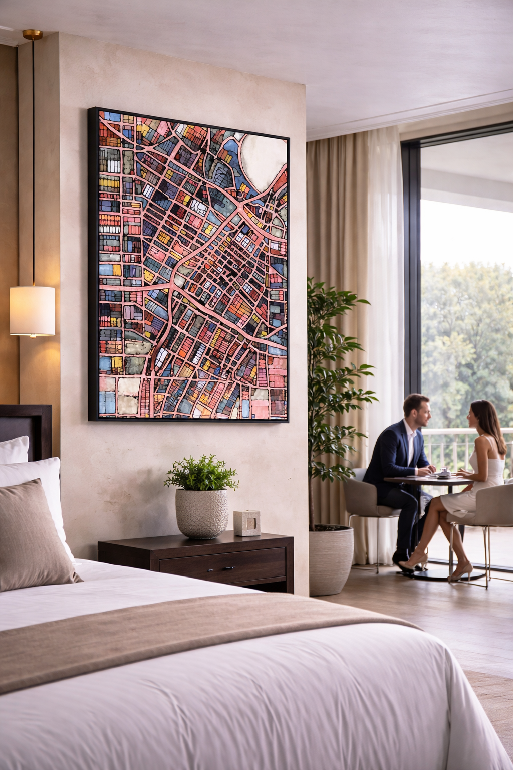 Los Angeles CA Map Art - Commercial License