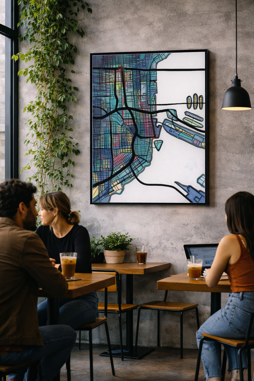 Miami FL Map Art - Commercial License