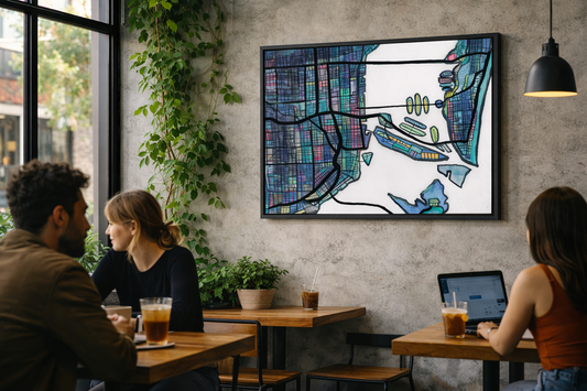 Miami FL Map Art - Commercial License
