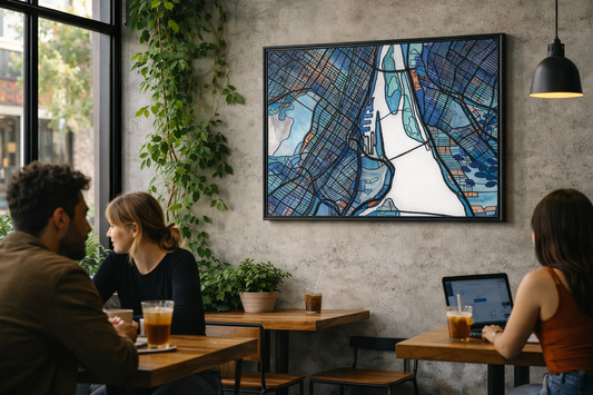 Montreal QB Map Art - Commercial License