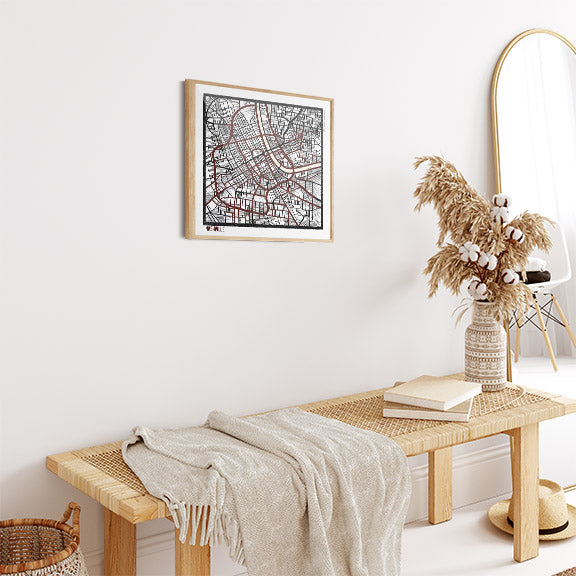 Nashville TN City Map Art - Collector Edition  - Digital Fine Art Print
