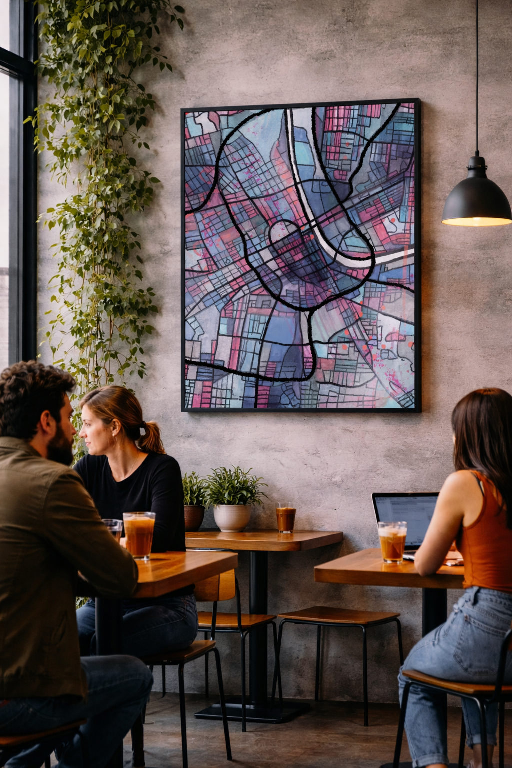 Nashville TN Map Art - Commercial License