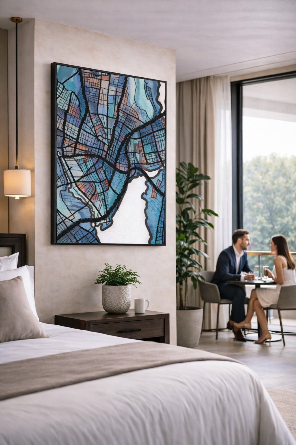 New Haven CT Map Art - Commercial License