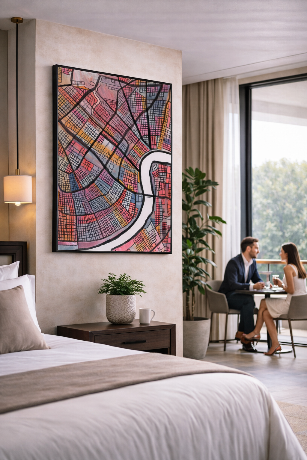 New Orleans LA  Map Art - Commercial License
