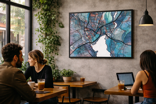 New Haven CT Map Art - Commercial License