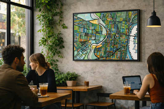 Philadelphia PA Map Art - Commercial License