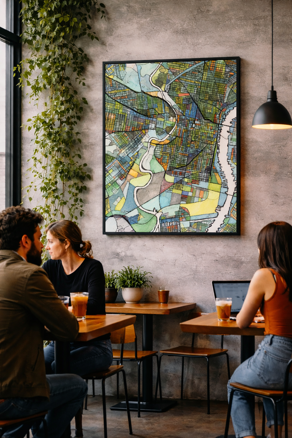 Philadelphia PA Map Art - Commercial License