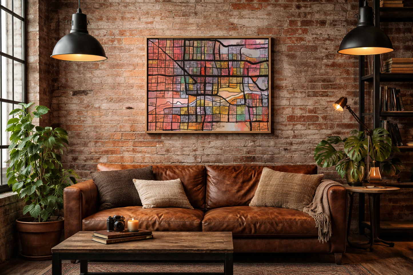 Phoenix AZ Map Art - Commercial License