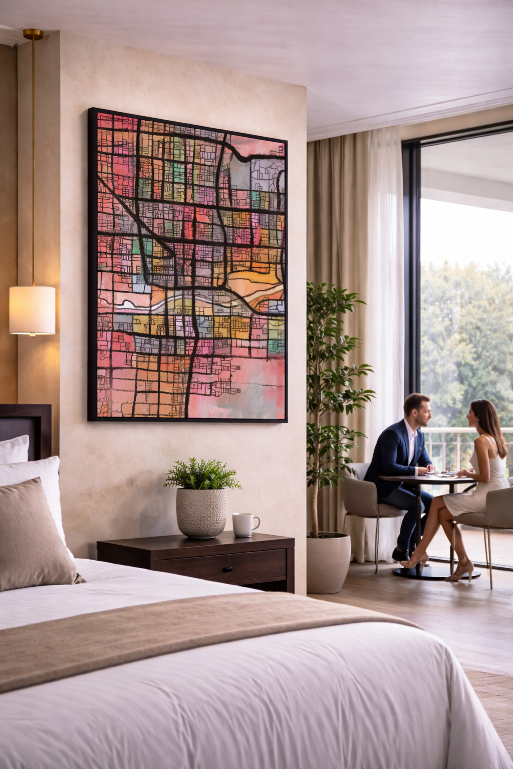 Phoenix AZ Map Art - Commercial License