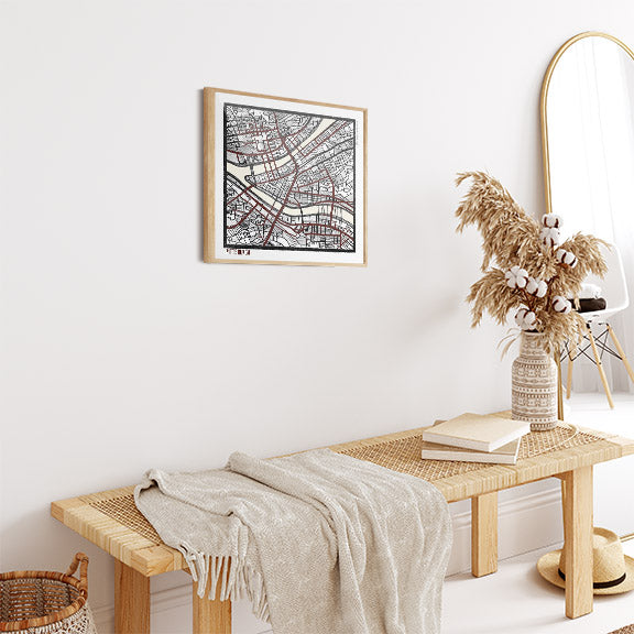 Pittsburgh PA City Map Art - Collector Edition  - Digital Fine Art Print