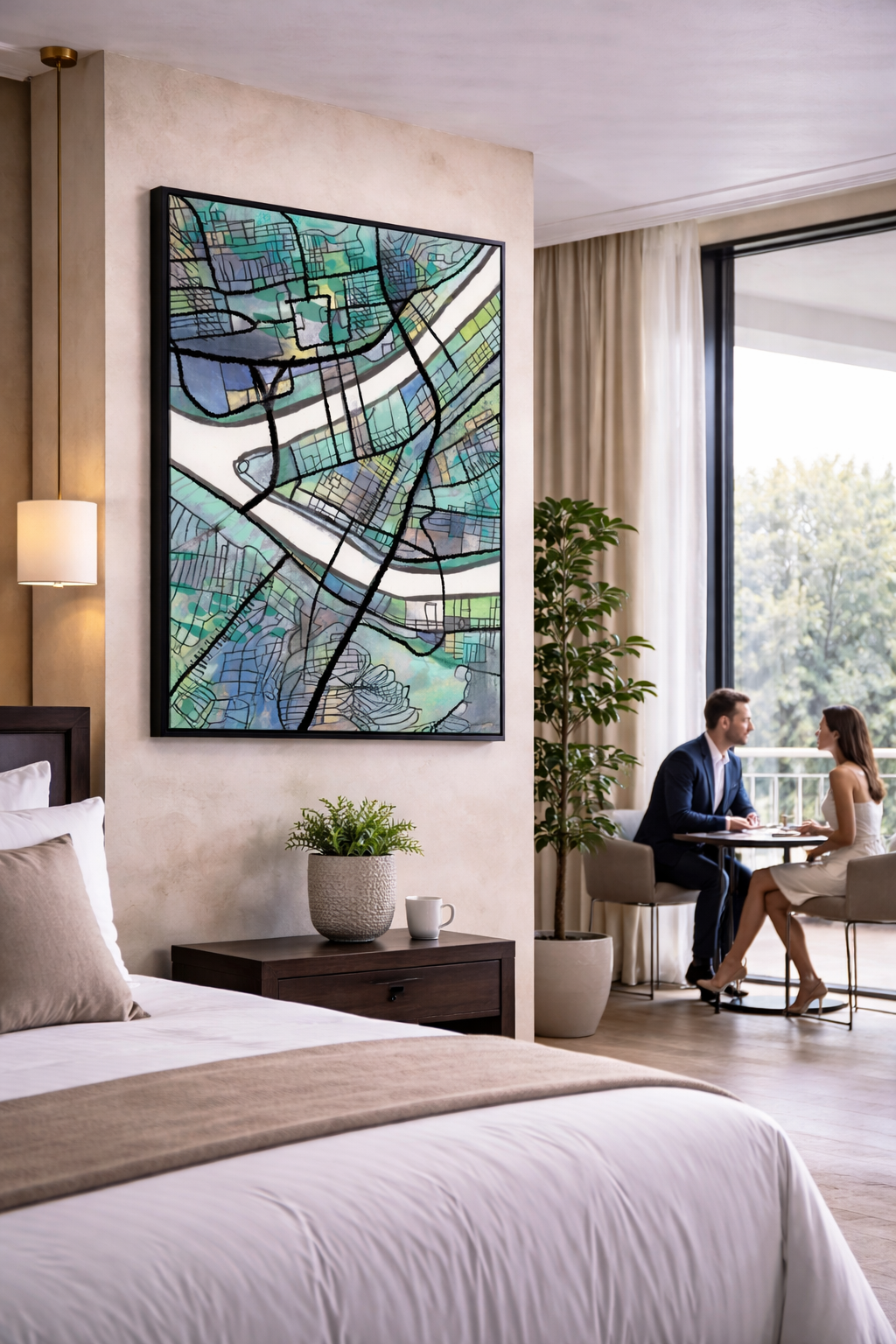 Pittsburgh PA Map Art - Commercial License