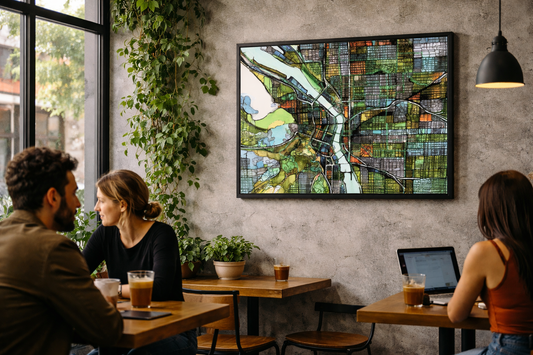 Portland OR Map Art - Commercial License