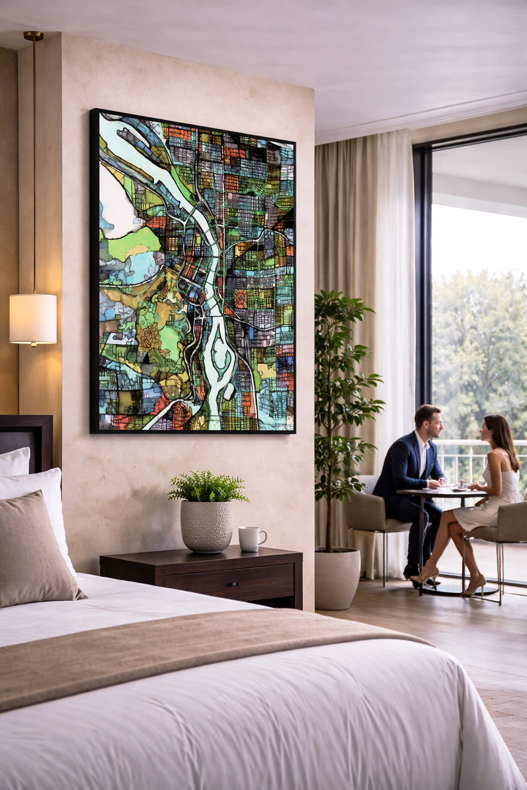Portland OR Map Art - Commercial License