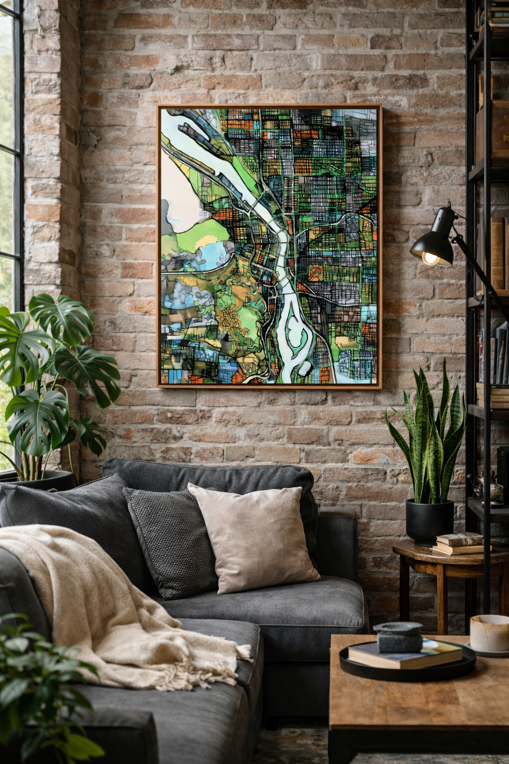 Portland OR Map Art - Commercial License