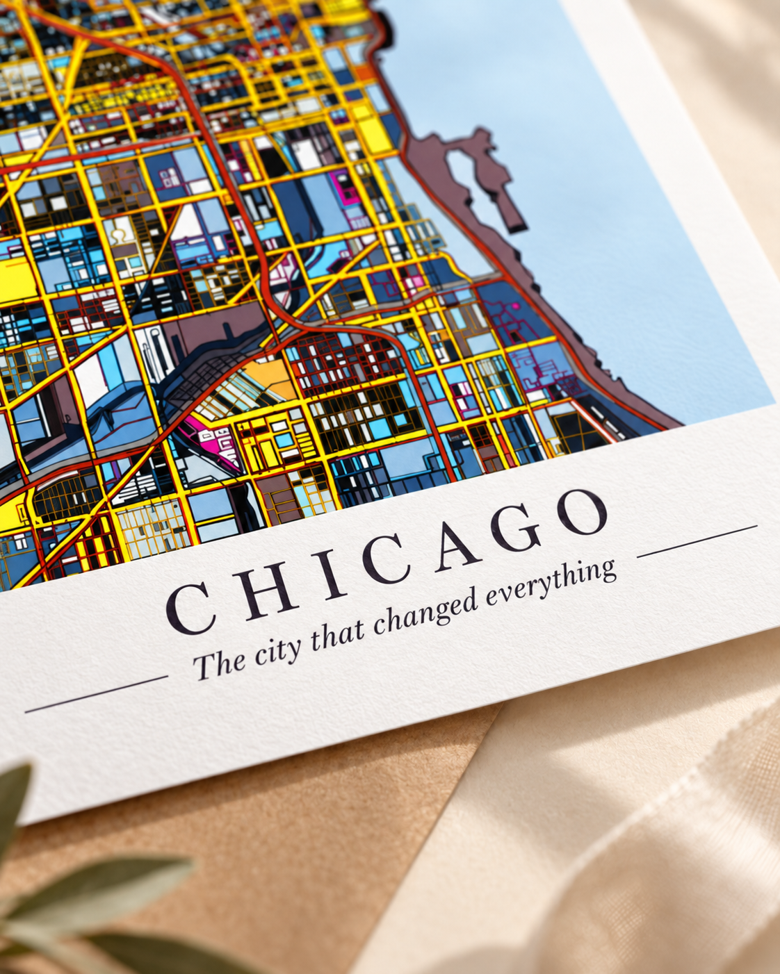 The Place That Matters. Personalized Map Print - VERTICAL 11x14"