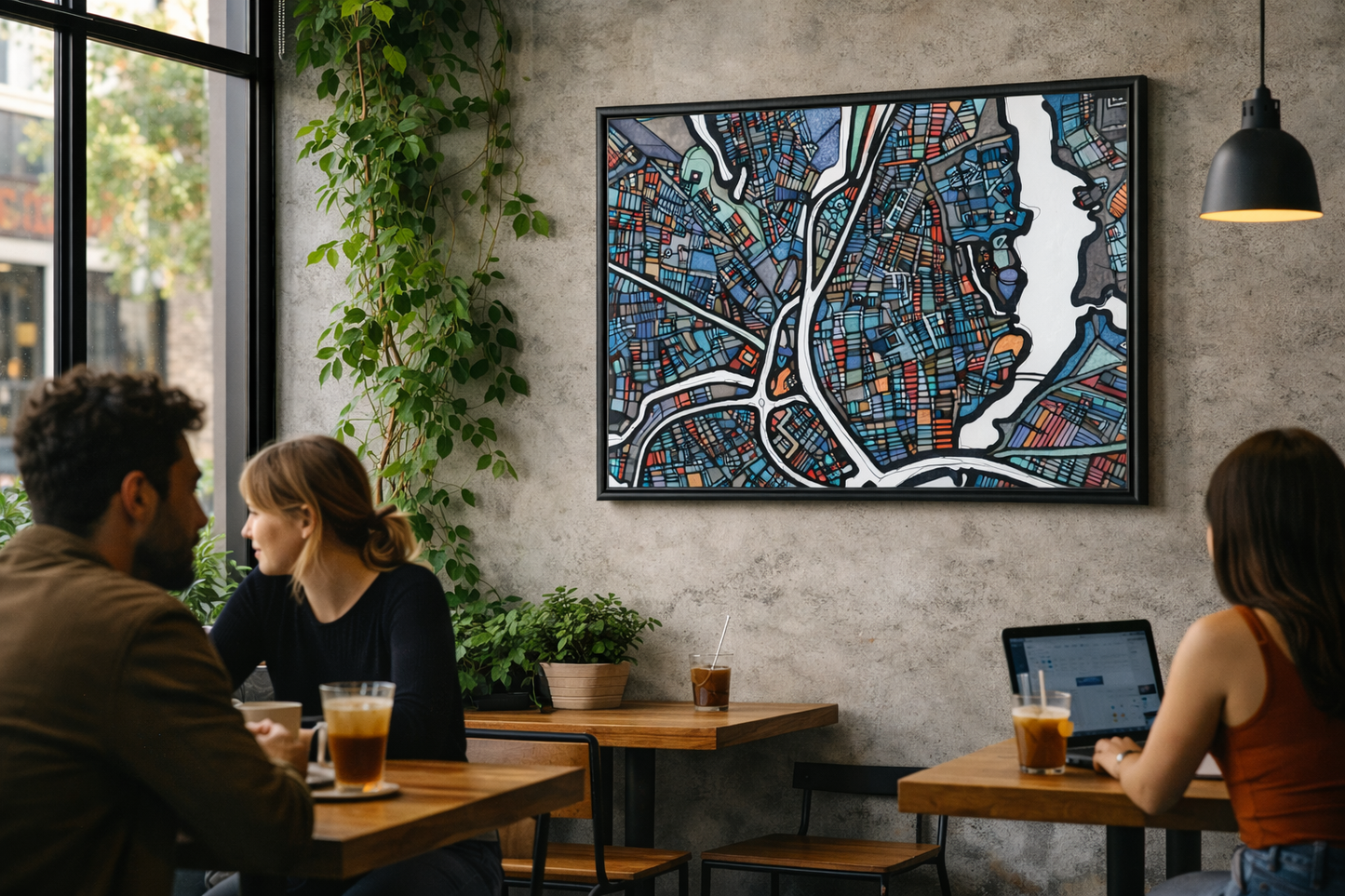 Providence RI Map Art - Commercial License