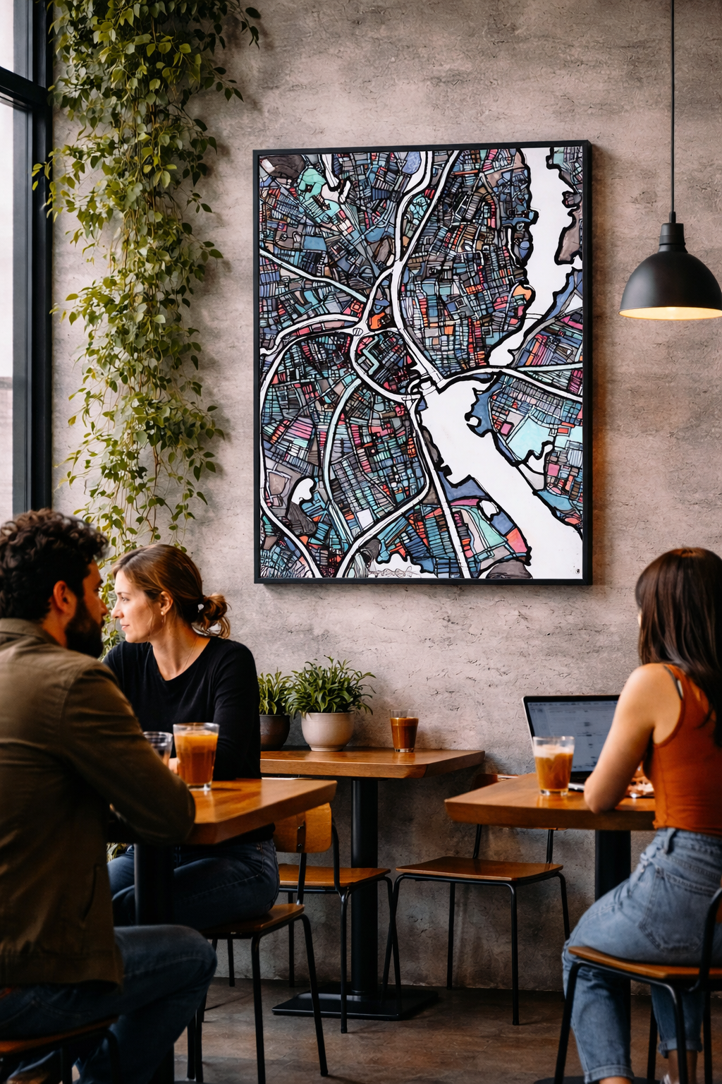 Providence RI Map Art - Commercial License