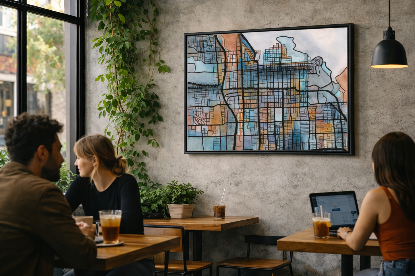 Salt Lake City UT Map Art - Commercial License