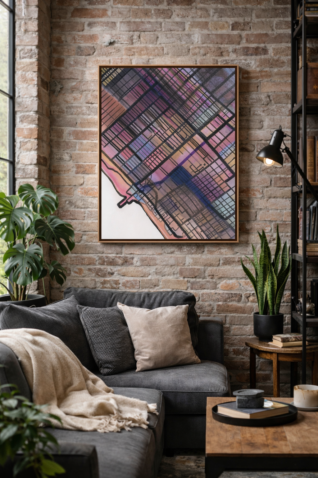 Santa Monica CA Map Art - Commercial License