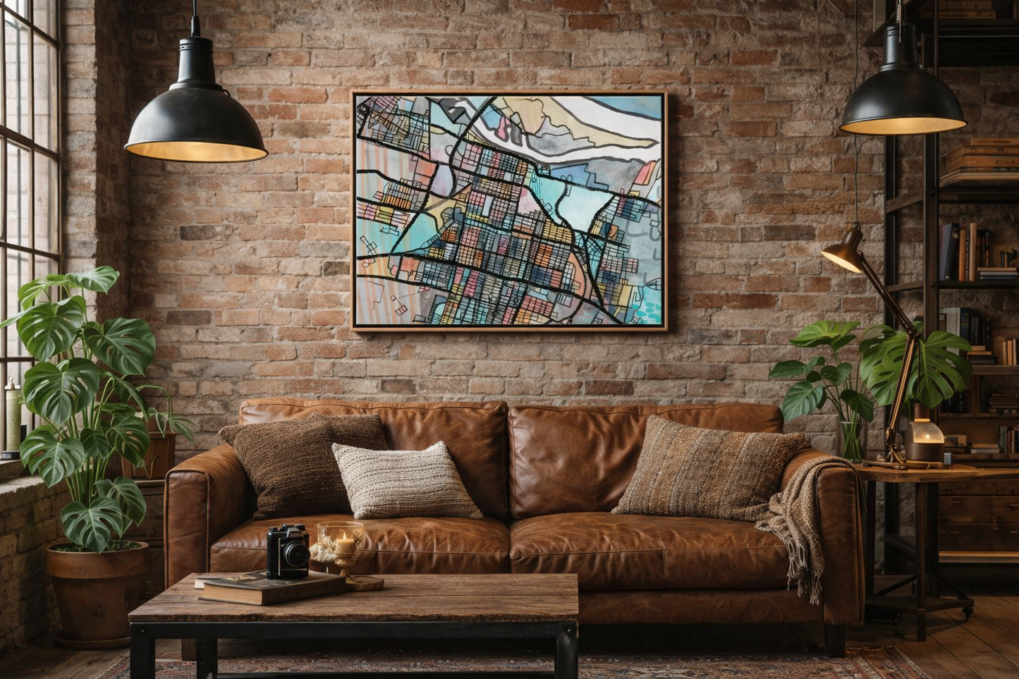 Savannah GA Map Art - Commercial License