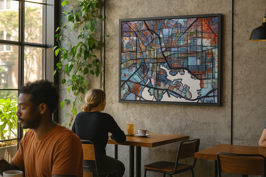 Baltimore MD Map Art - Commercial License