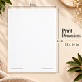 The Place That Matters. Personalized Map Print - VERTICAL 11x14" TEST GLOBO